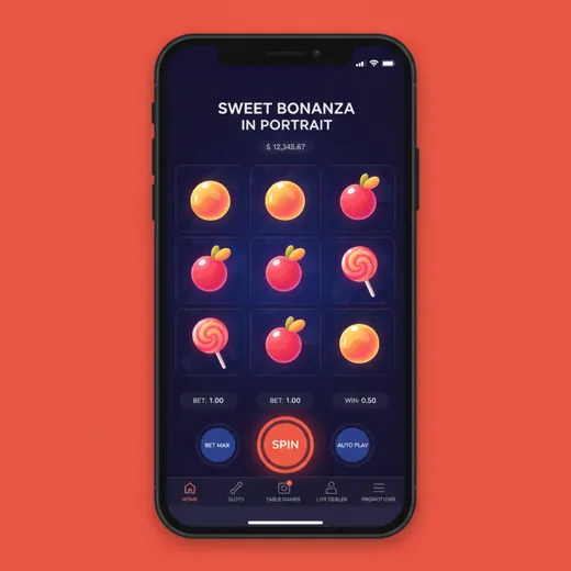 Sweet Bonanza in portrait